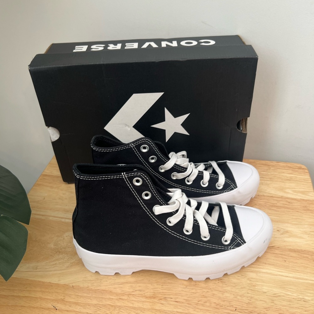 Converse Black and White Athletic Shoes